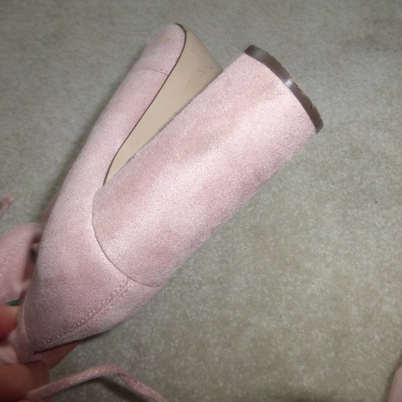 FOREVER 21 light pink faux suede ankle boots - Picture 7 of 8